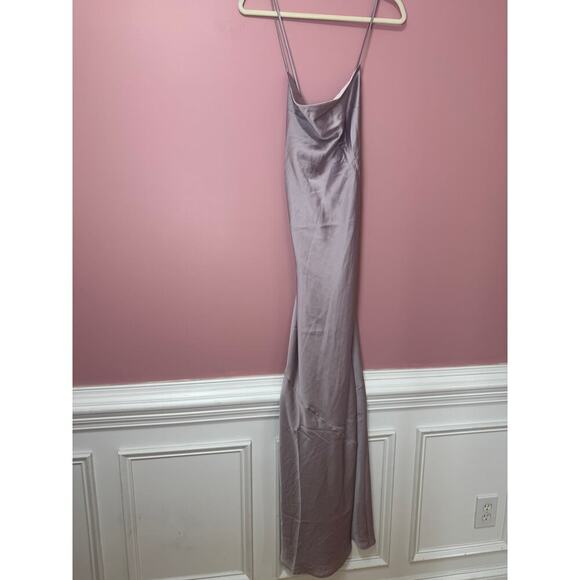 Show Me Your Mumu Tuscany Maxi Slip Dress Satin Size Large - Picture 3 of 8